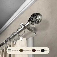 Rod Desyne Tyoma 3/4 Adjustable Curtain