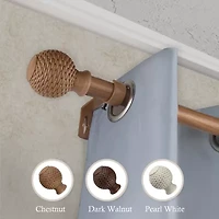 Rod Desyne Bala Faux Wood 1 Adjustable Curtain