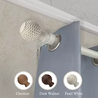 Rod Desyne Bala Faux Wood 1 Adjustable Curtain