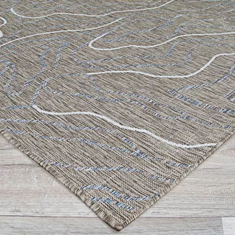 Couristan Charm Odessa Flatweave Indoor Outdoor Rectangular Accent Rug