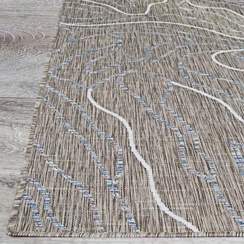 Couristan Charm Odessa Flatweave Indoor Outdoor Rectangular Accent Rug
