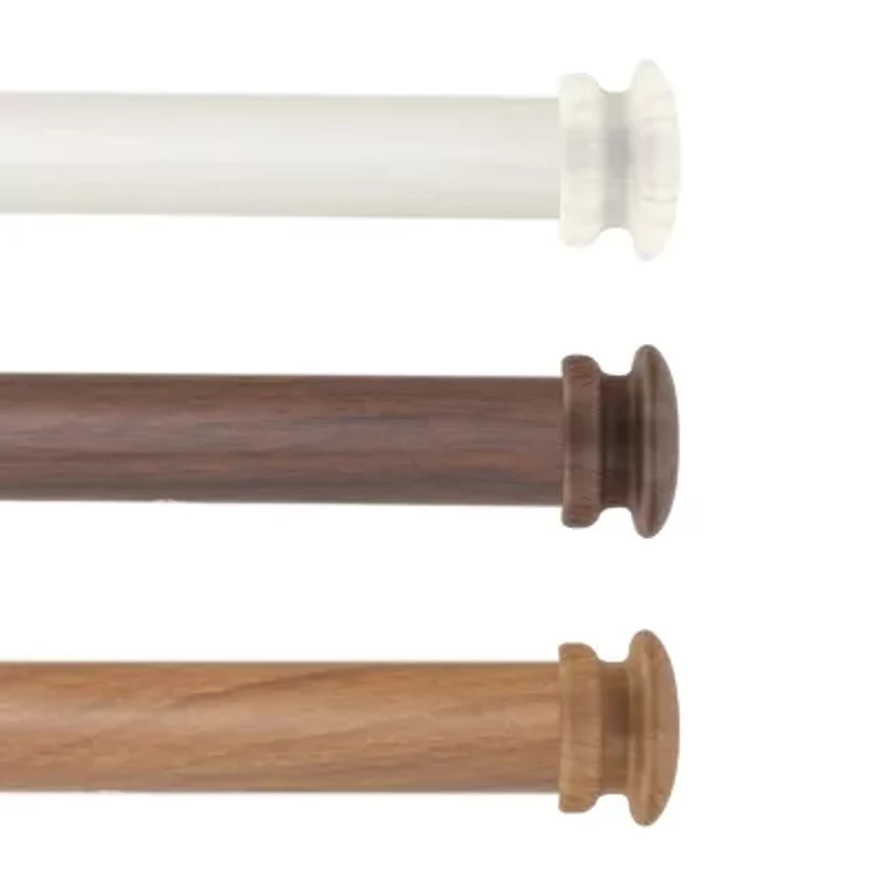 Rod Desyne Mare Faux Wood 1 Adjustable Curtain