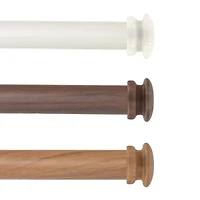 Rod Desyne Mare Faux Wood 1 Adjustable Curtain