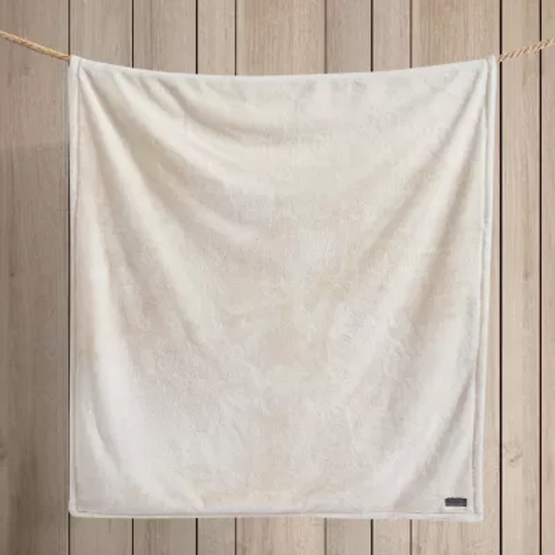 Eddie Bauer Fur Like Washable Lightweight Throw