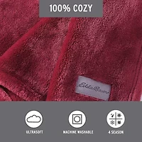 Eddie Bauer Ultra Lux Plush Reversible Lightweight Throw