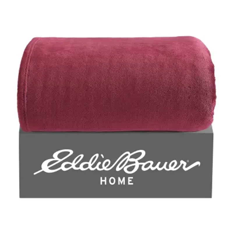 Eddie Bauer Ultra Lux Plush Reversible Lightweight Throw