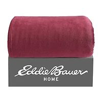 Eddie Bauer Ultra Lux Plush Reversible Lightweight Throw