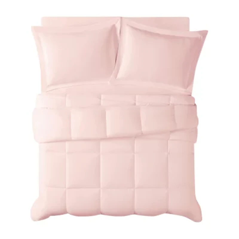 Truly Calm Antimicrobial Down Alternative Midweight Comforter Set