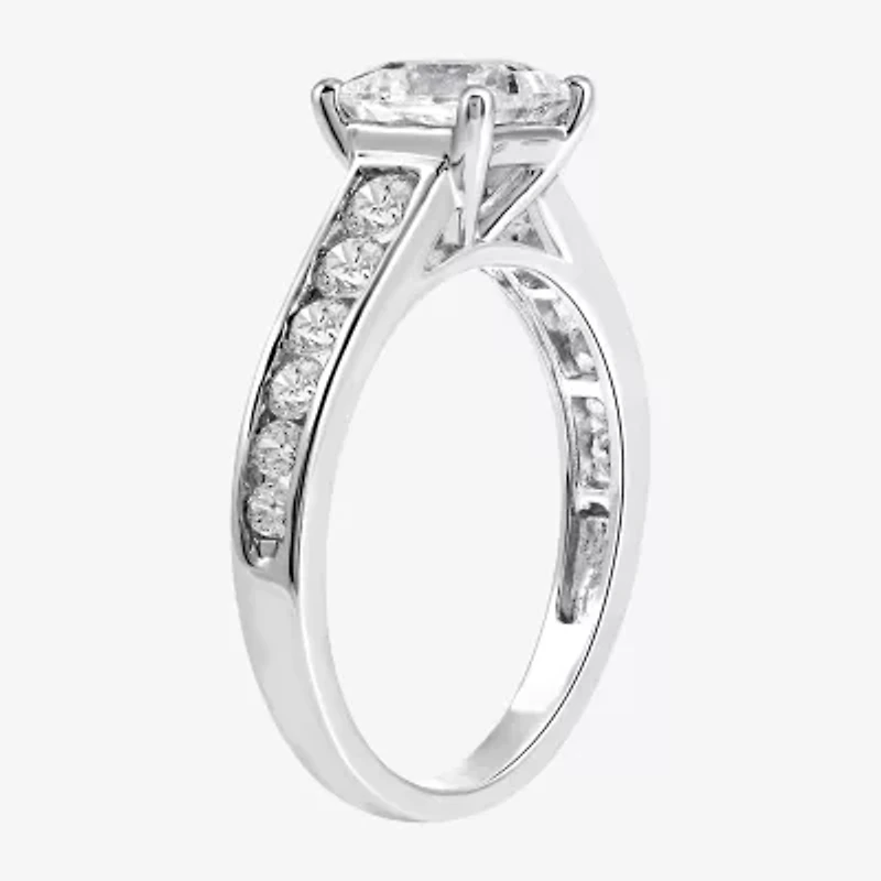 (G-H / Si2-I1) Womens 2 1/2 CT. T.W. Lab Grown White Diamond 10K Gold Side Stone Bridal Set