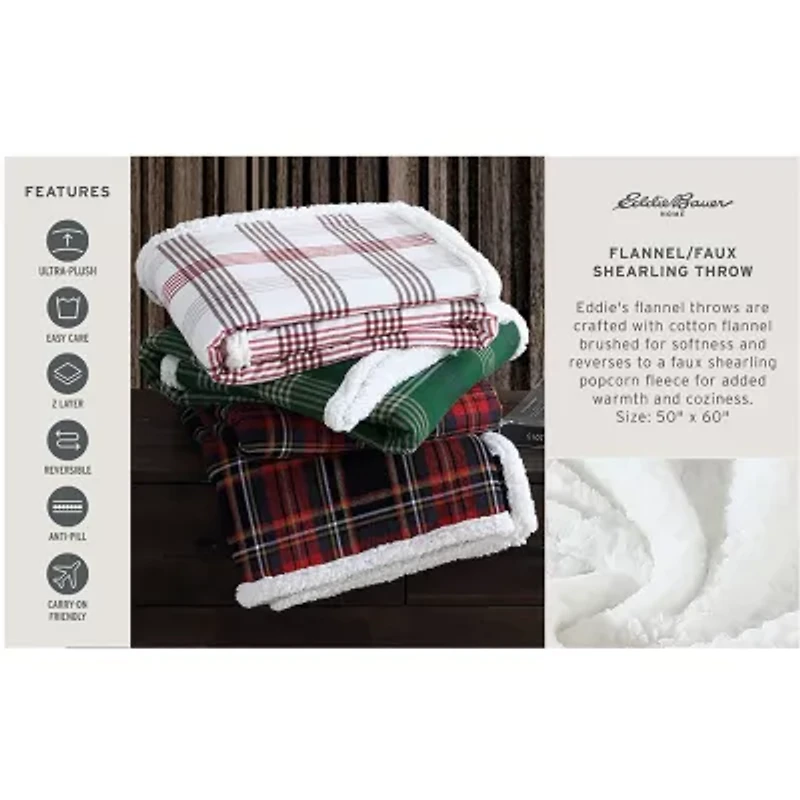 Eddie Bauer Cabin Washable Lightweight Throw