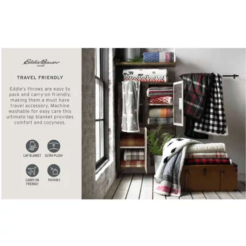 Eddie Bauer Rugged Washable Lightweight Throw