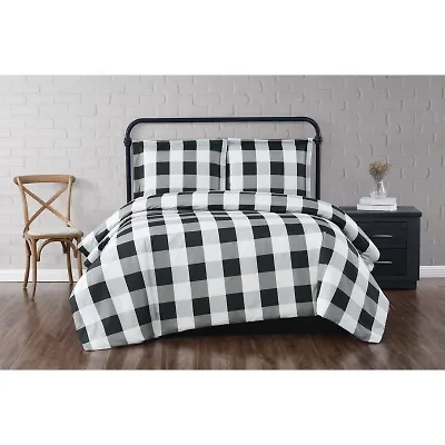 Truly Soft Buffalo Plaid Midweight Comforter Set