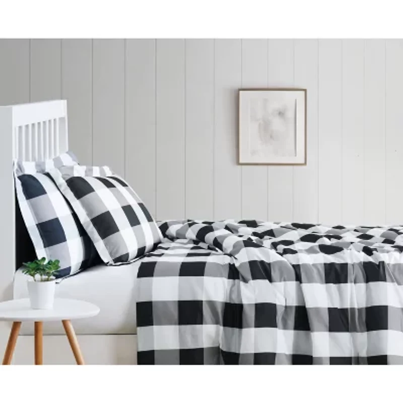 Truly Soft Buffalo Plaid Midweight Comforter Set