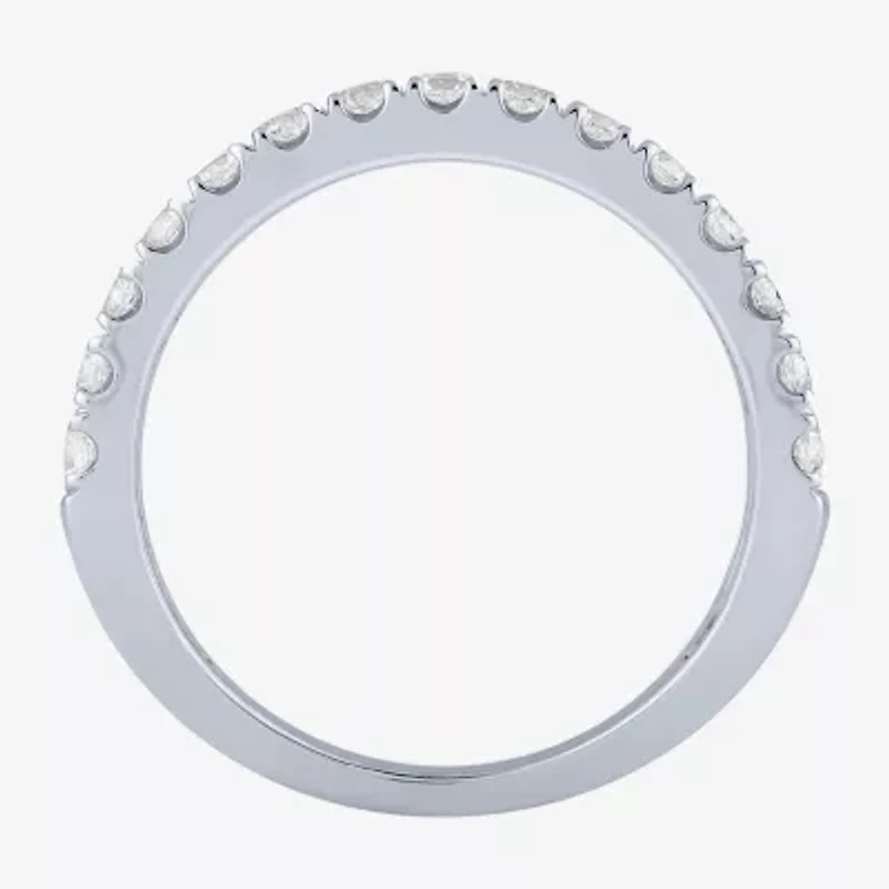 (H-I / Si2) Womens 2 CT. T.W. Lab Grown White Diamond 10K Gold Anniversary Engagement Ring