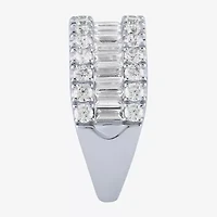 (H-I / Si2) Womens 2 CT. T.W. Lab Grown White Diamond 10K Gold Anniversary Engagement Ring