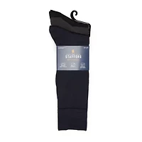 Stafford Microfiber Mens 3 Pair Crew Socks