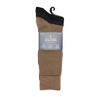 Stafford Microfiber Mens 3 Pair Crew Socks