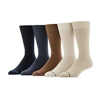 Stafford Casual Dress Cotton Mens 5 Pair Crew Socks