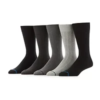 Stafford Casual Dress Cotton Mens 5 Pair Crew Socks