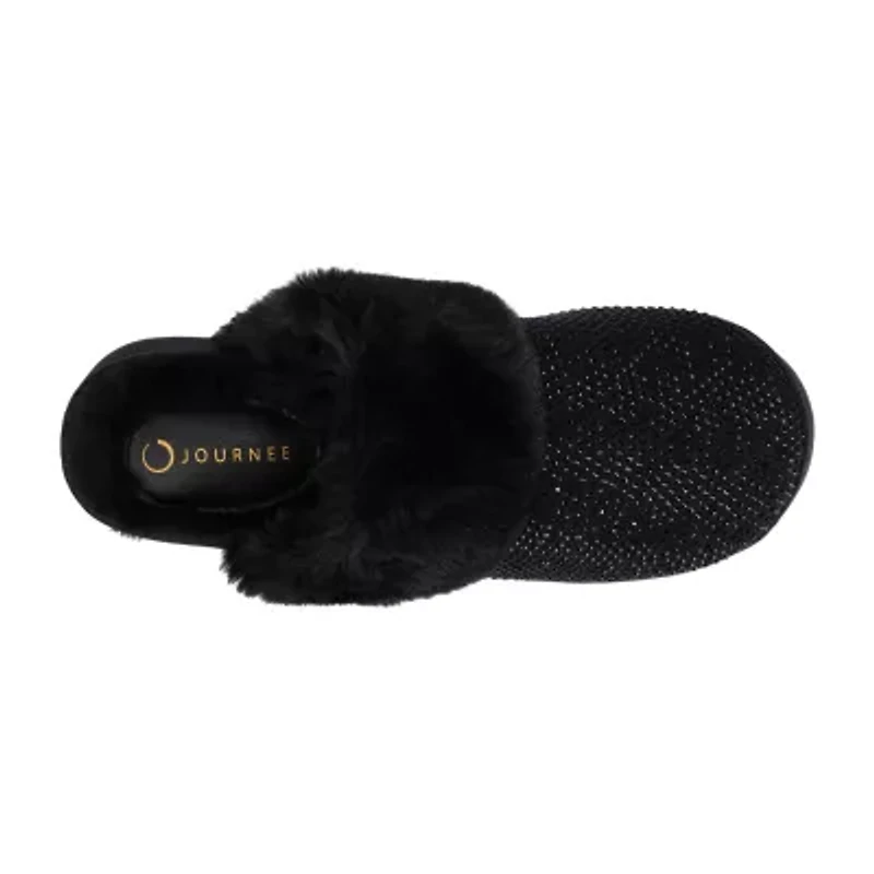 Journee Collection Emmber Womens Slip-On Slippers