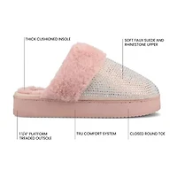 Journee Collection Emmber Womens Slip-On Slippers