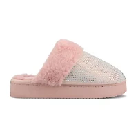 Journee Collection Emmber Womens Slip-On Slippers