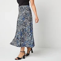 Black Label by Evan-Picone Knit Womens Mid Rise Maxi Skirt