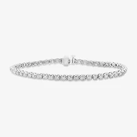 Limited Quantities! Womens CT. T.W. Natural White Diamond 10K White Gold Tennis Bracelet