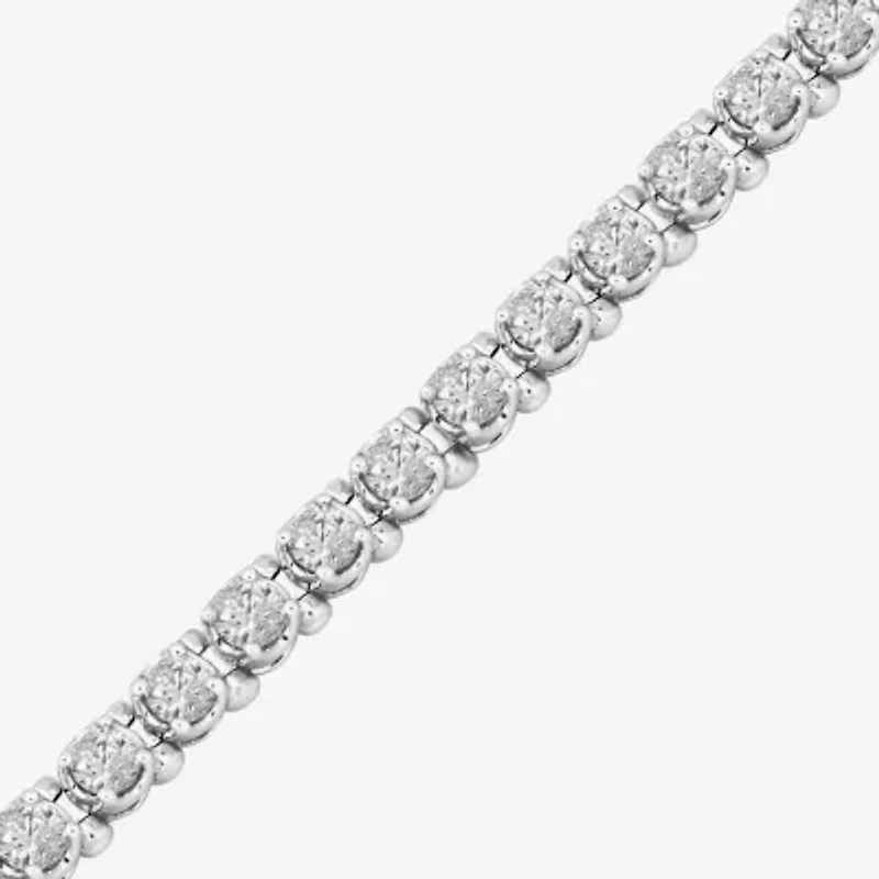 Limited Quantities! Womens CT. T.W. Natural White Diamond 10K White Gold Tennis Bracelet