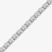 Limited Quantities! Womens CT. T.W. Natural White Diamond 10K White Gold Tennis Bracelet