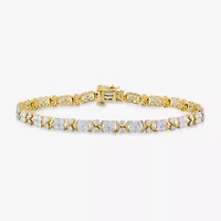 Limited Quantities! Womens 4 CT. T.W. Natural White Diamond 10K Gold Tennis Bracelet