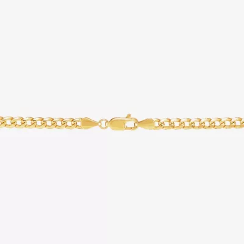 Made in Italy Unisex Adult 10K Gold 22 Inch Curb Chain Necklace