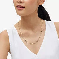 Mia Oro Womens 14K Gold 20 Inch Cable Chain Necklace