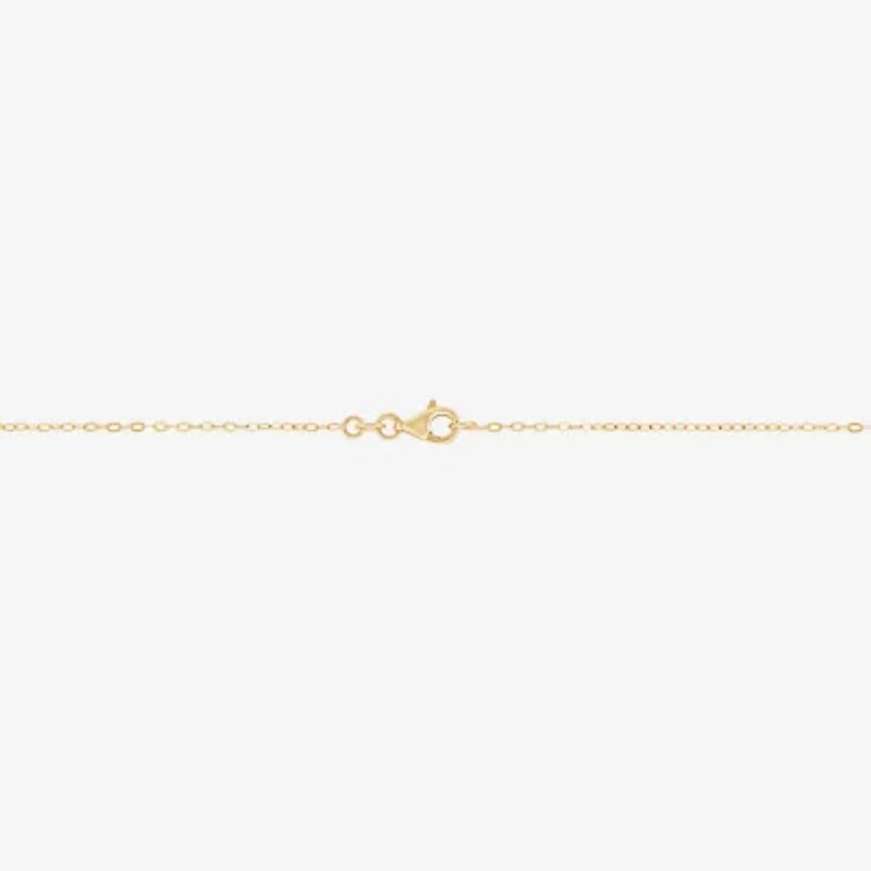 Mia Oro Womens 14K Gold Circle Knot 18 Inch Pendant Necklace