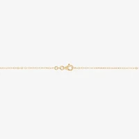 Mia Oro Womens 14K Gold Circle Knot 18 Inch Pendant Necklace