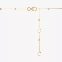 Mia Oro Womens 14K Gold Heart 18 Inch Pendant Necklace