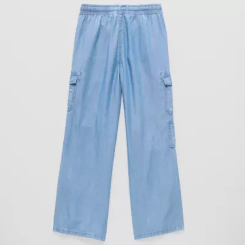 Thereabouts Little & Big Kid Girls Wide Leg Cargo Pant