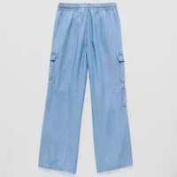 Thereabouts Little & Big Kid Girls Wide Leg Cargo Pant