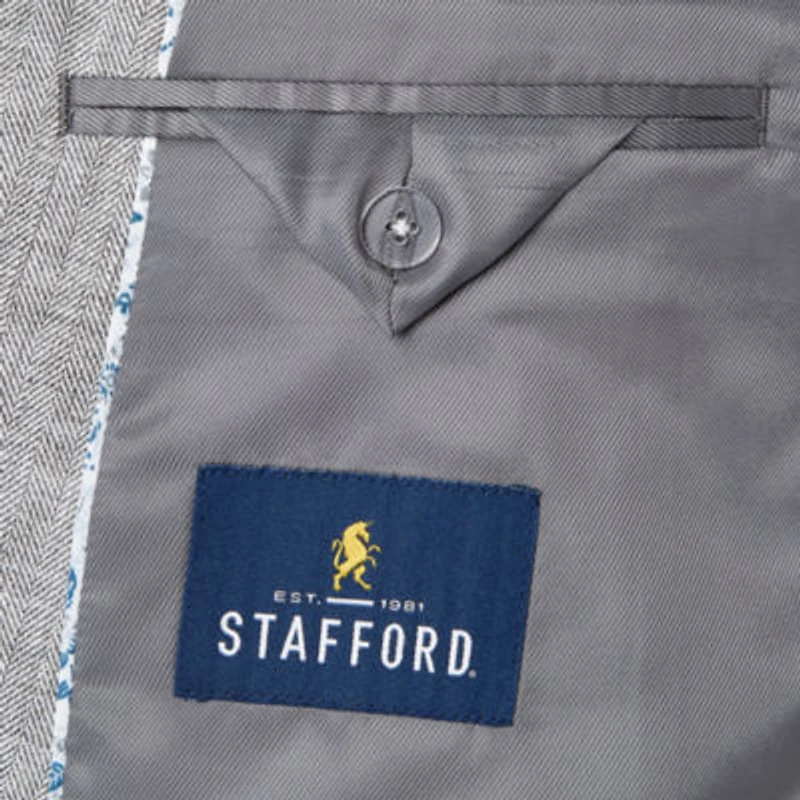 Stafford Linen Cotton Mens Classic Fit Sport Coat