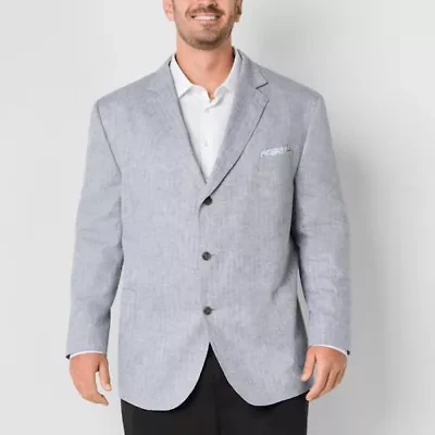 Stafford Linen Cotton Mens Classic Fit Sport Coat