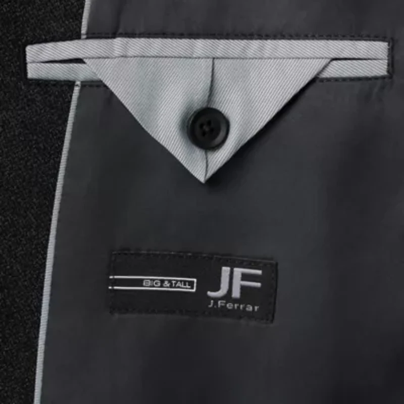 J. Ferrar Satin Trim Evening Edition Mens Big and Tall Slim Fit Sport Coat