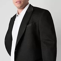 J. Ferrar Satin Trim Evening Edition Mens Big and Tall Slim Fit Sport Coat