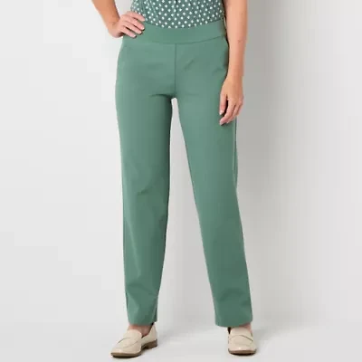 Liz Claiborne Maya Womens Straight Mid Rise Pull-On Pant