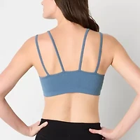 Xersion Light Support Rib Strappy Back Sports Bra