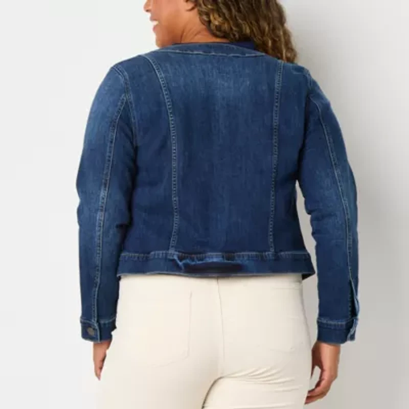 St. John's Bay Womens Denim Midweight Jacket