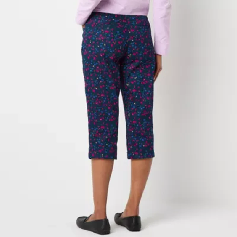 St. John's Bay Womens Straight Mid Rise Capri Pant