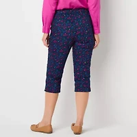 St. John's Bay Womens Seated Wear Straight Mid Rise Capri Pant