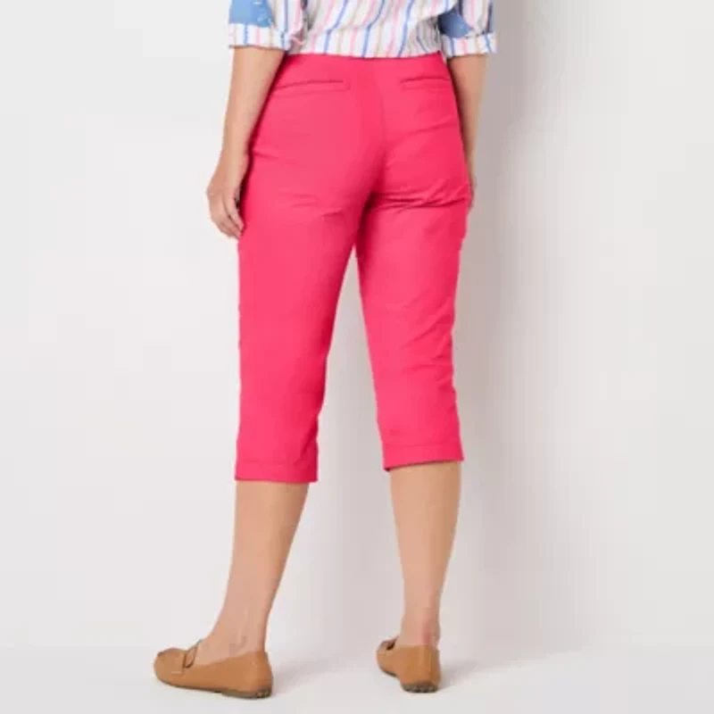 St. John's Bay Secretly Slender Womens Slim Mid Rise Capri Pant