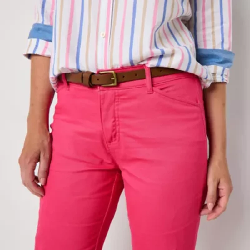 St. John's Bay Secretly Slender Womens Slim Mid Rise Capri Pant