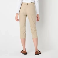 Liz Claiborne Sara Womens Slim Mid Rise Capri Pant